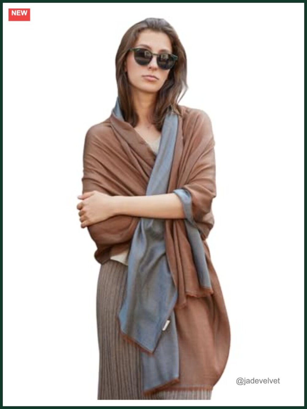 100% Cashmere Wrap Shawl Reversible Oversized Fringed Travel Scarf Ultra-Thin